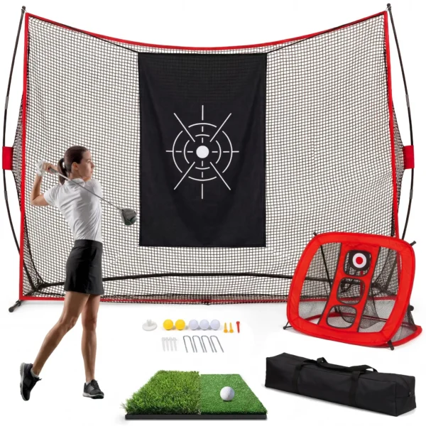 Backyard Golf Practice Net 10x7FT, With Chipping Target