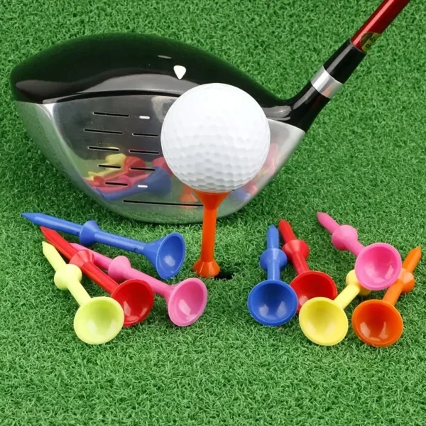 50pcs 3 1/4 Inch Golf Ball Tees, Mixed Color