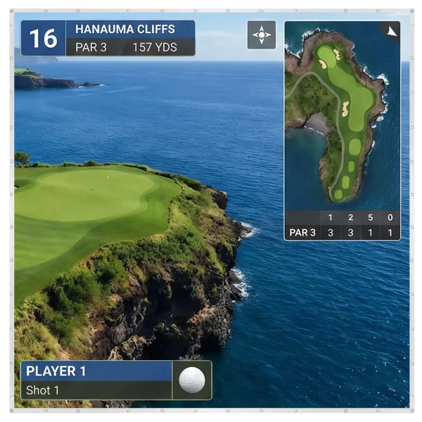 Golf Simulator Impact Screen