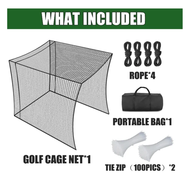 10X10X10Ft Foldable Golf Hitting Net